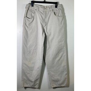 Mens Vintage Wrangler Wide‎ Leg Carpenter Skater Pants Tan 32
